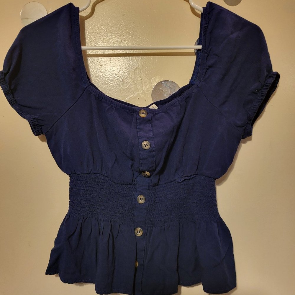 MINE off shoulder crop